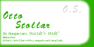 otto stollar business card